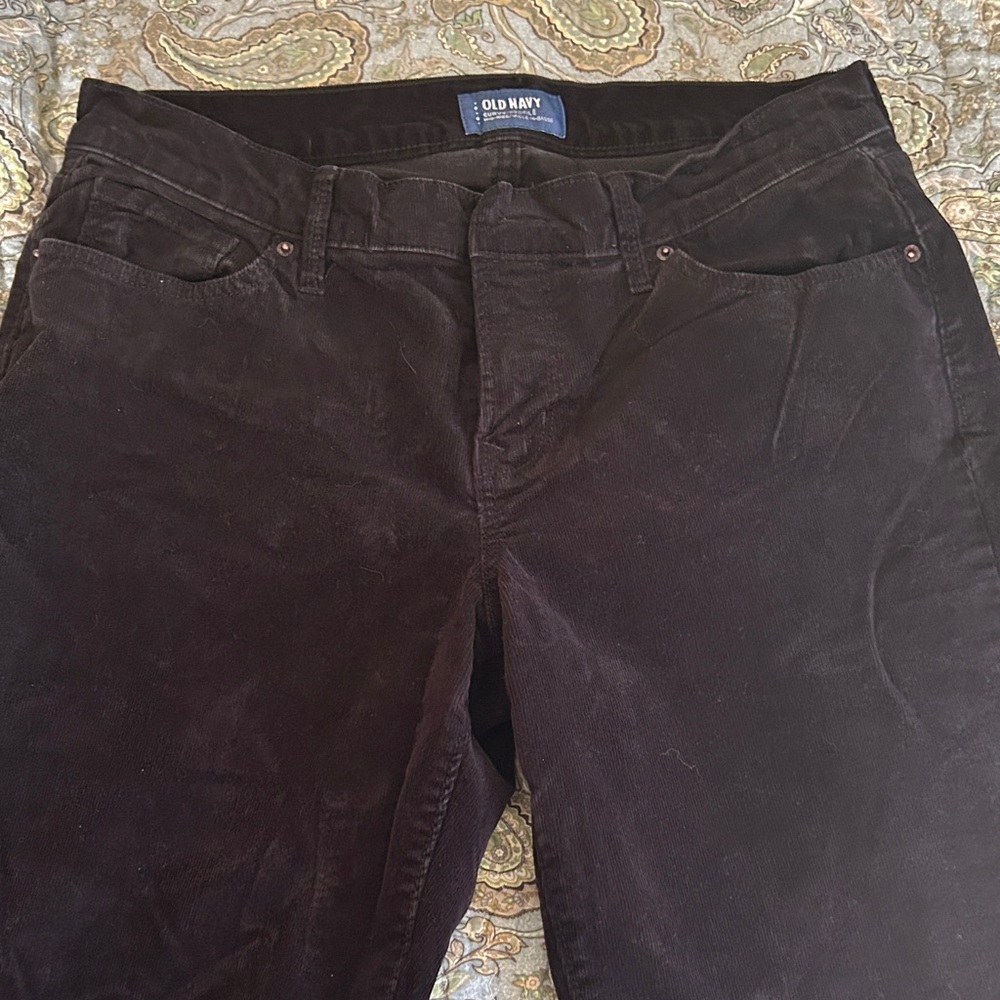 Old Navy Women's black corduroy Flare Pants